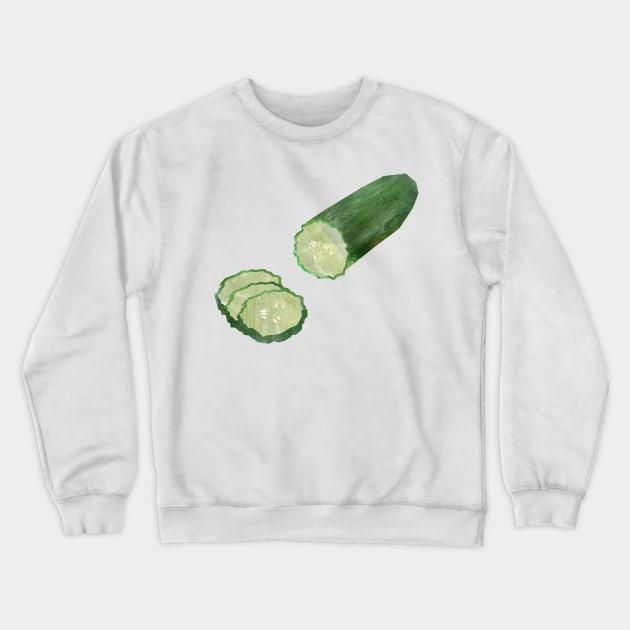 Cucumber Crewneck Sweatshirt by Babban Gaelg